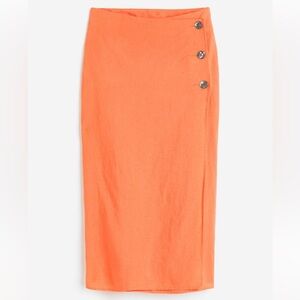 H&M bright orange summery skirt